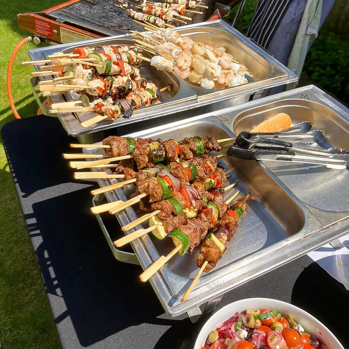 Simplify Serving with Skewers backyard bbq party ideas