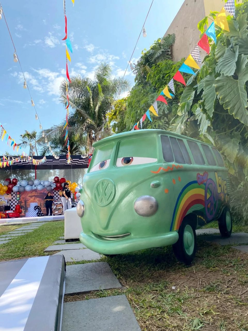 Racetrack Arrival Zone cars birthday party
