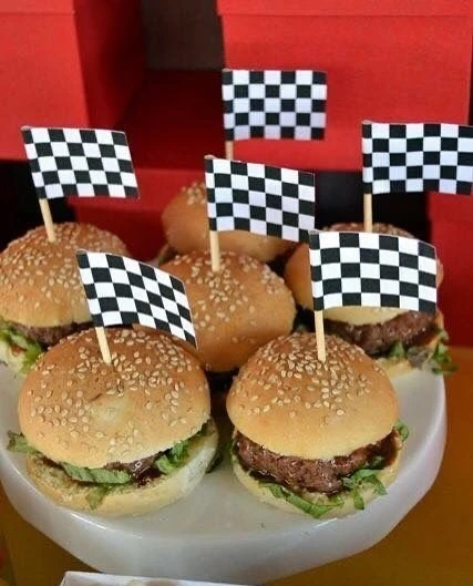 Themed Racing Bites cars birthday party
