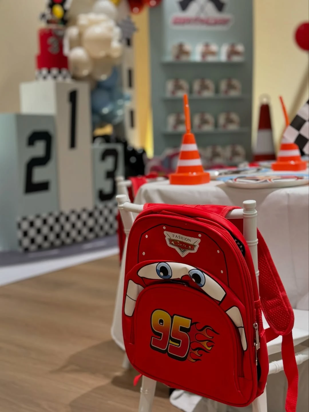 Integrated Favor Displays cars birthday party