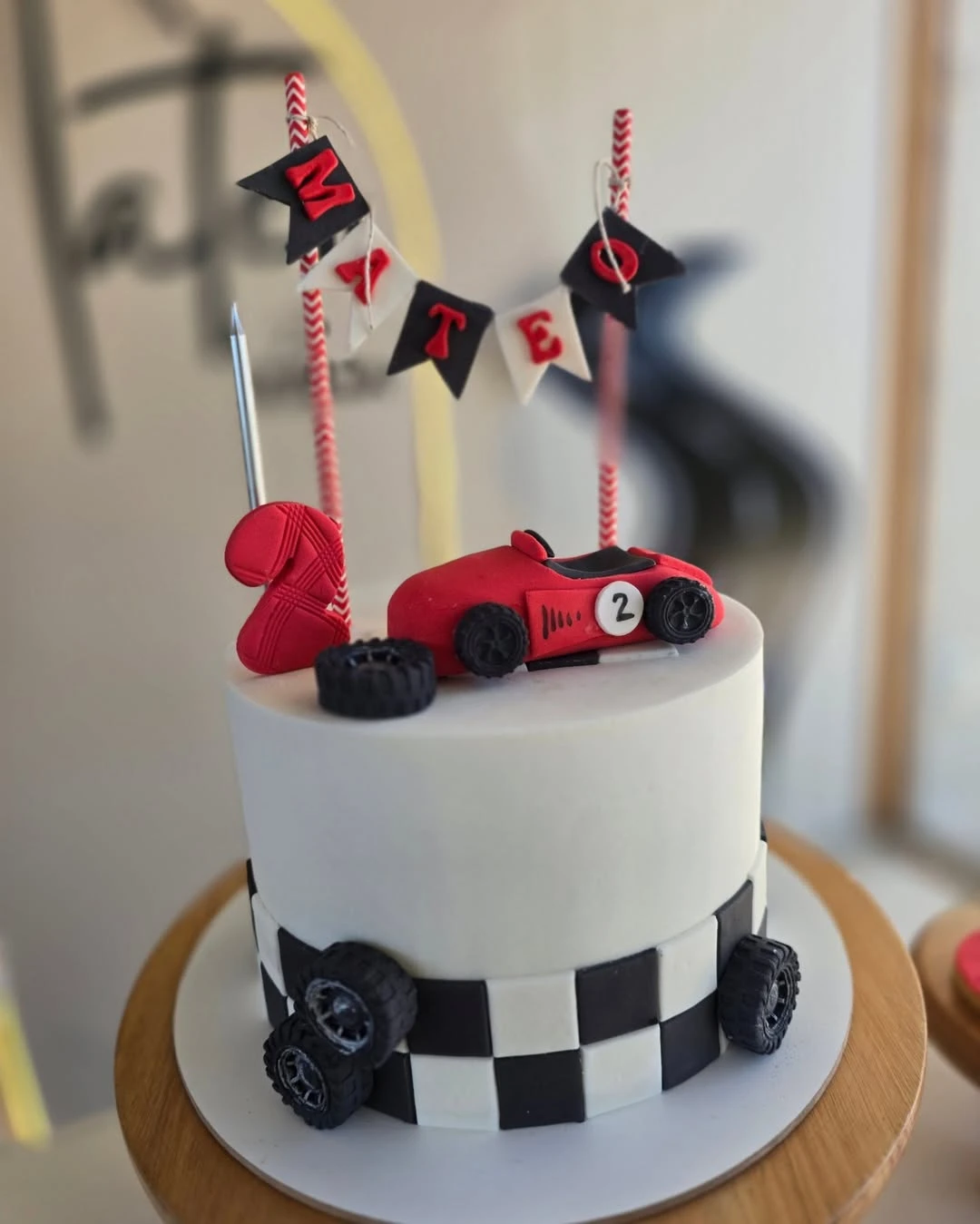Clean Character Cake Design cars birthday party