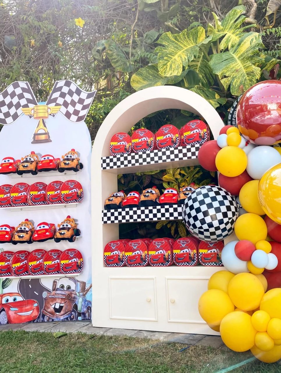 Pit Crew Gear Station cars birthday party