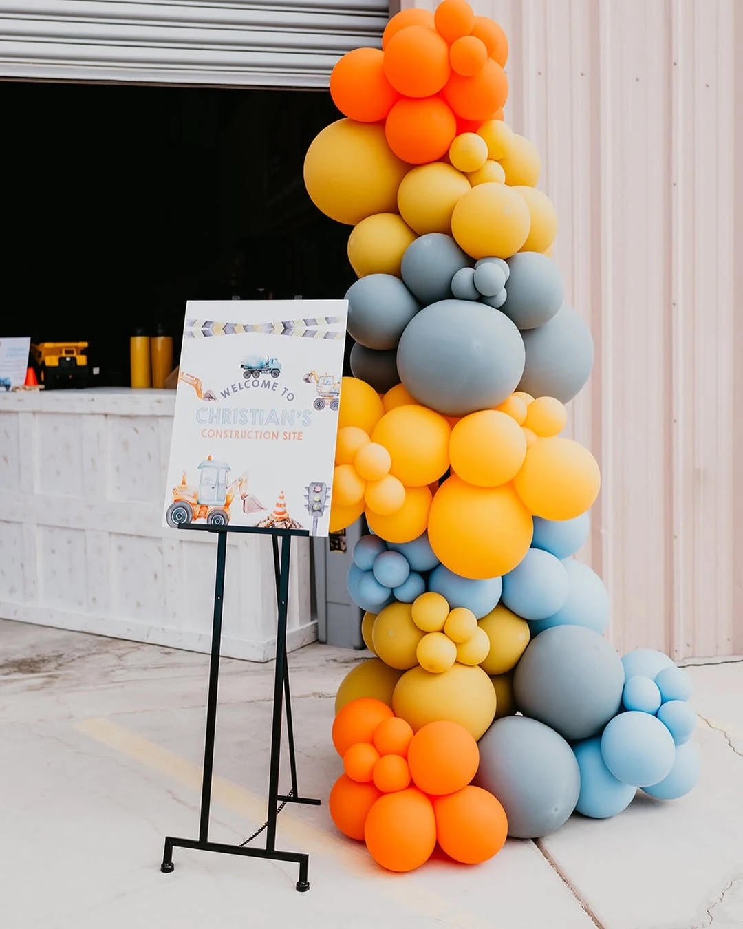 Welcome Site Entryway construction birthday party ideas