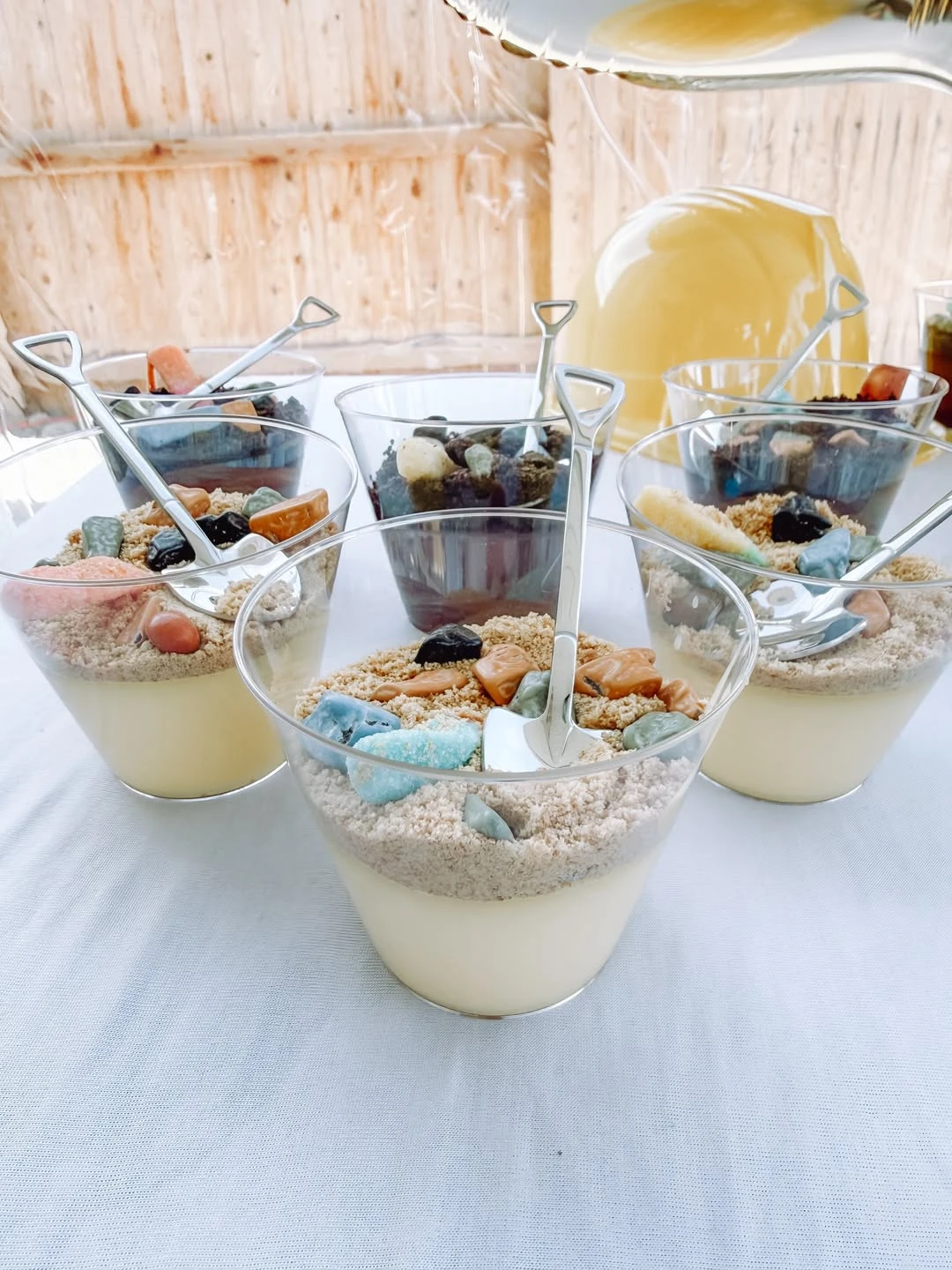 Edible Site Material Cups construction birthday party ideas