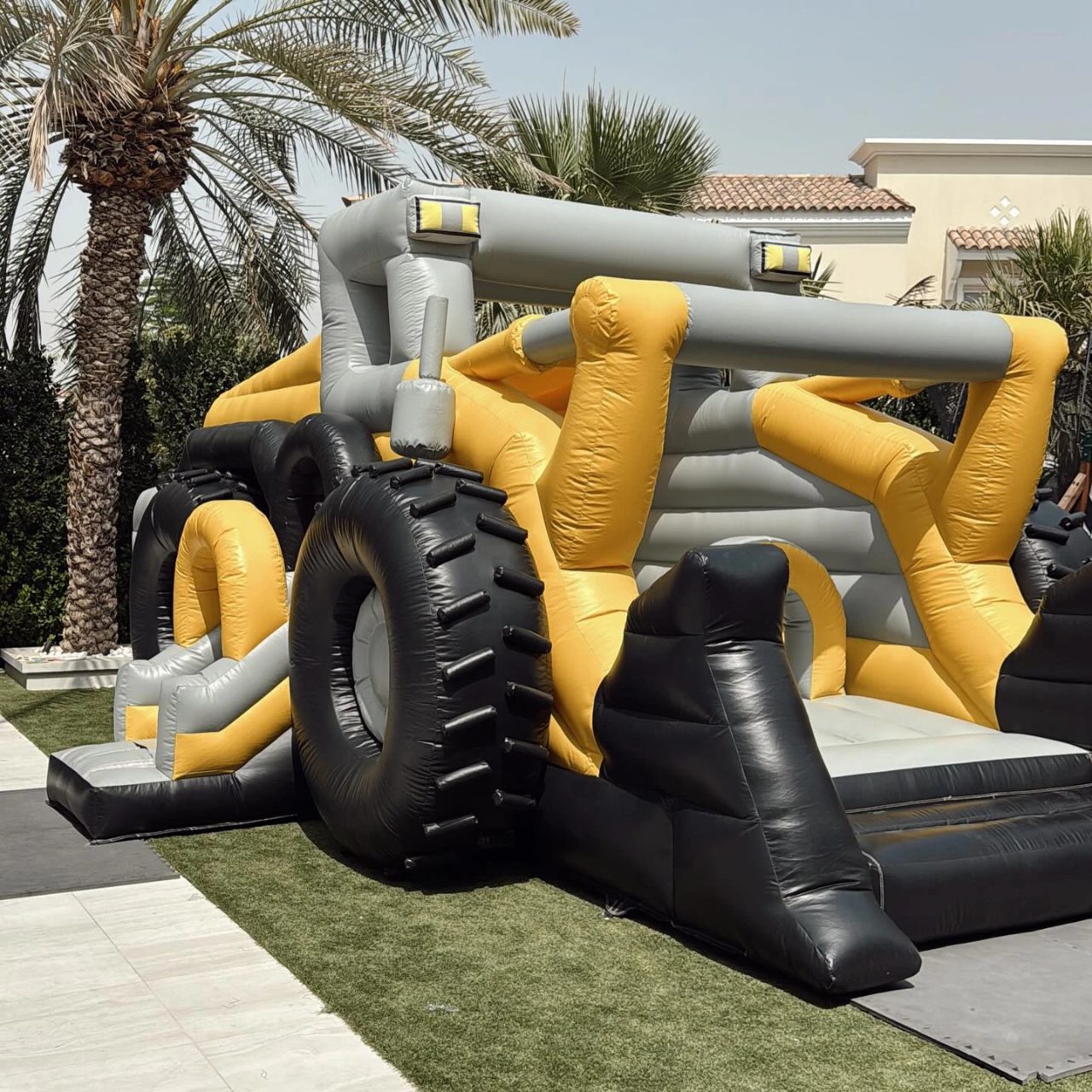Inflatable Heavy Machinery construction birthday party ideas