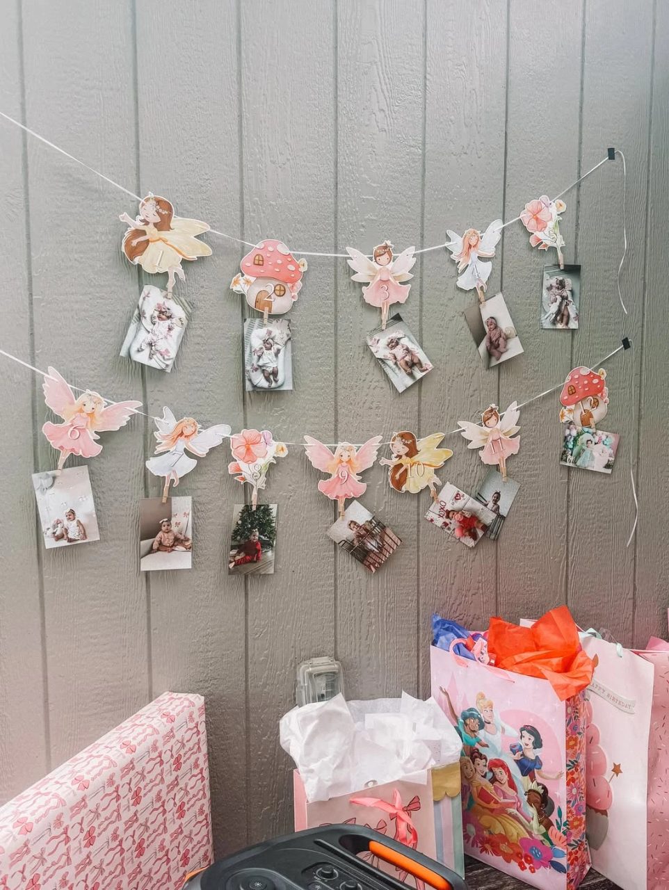 Fairy Milestone Photo Banner fairy first birthday party ideas