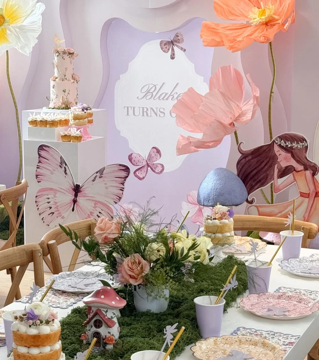 Immersive Forest Backdrops fairy first birthday party ideas