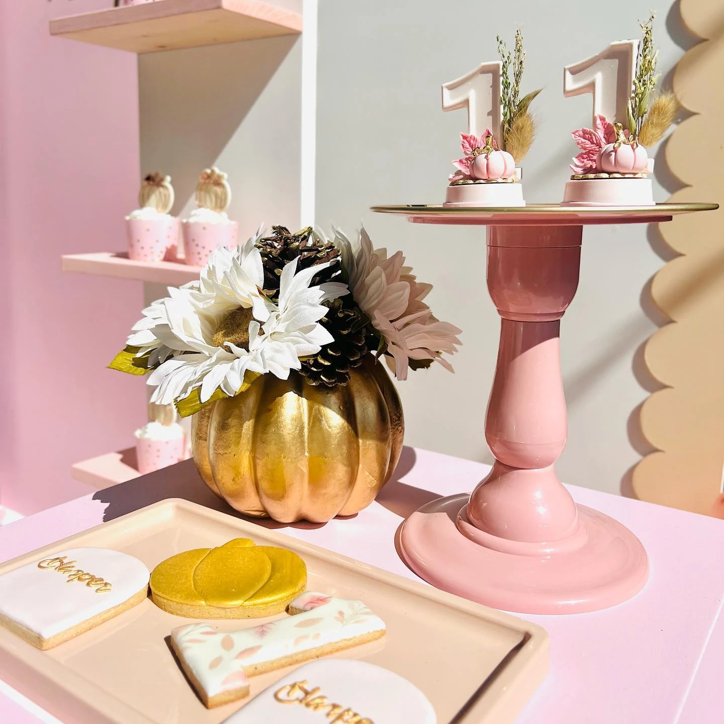 Refined Little Pumpkin Theme fall birthday party ideas