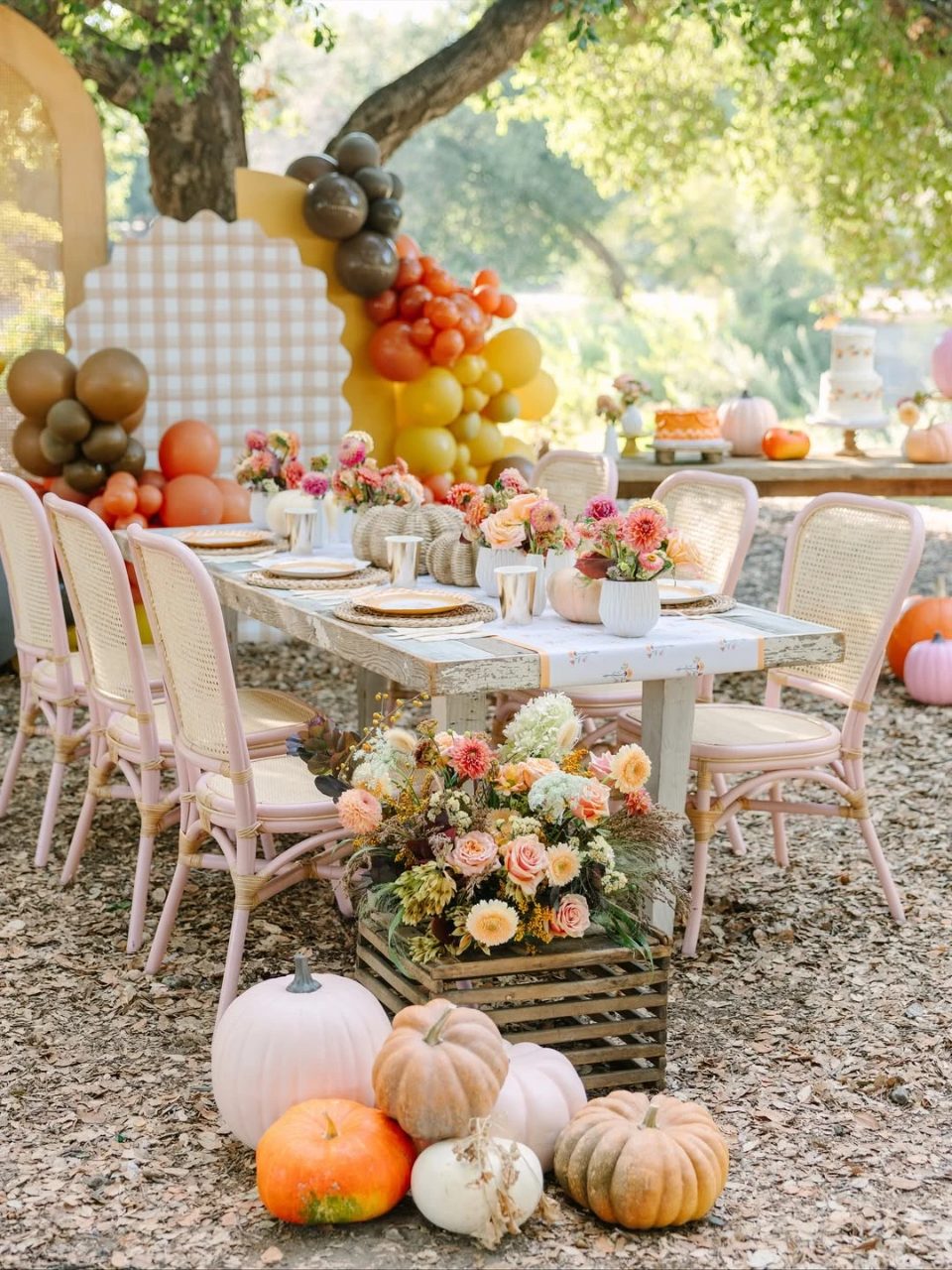 Modern Boho Harvest Theme fall birthday party ideas
