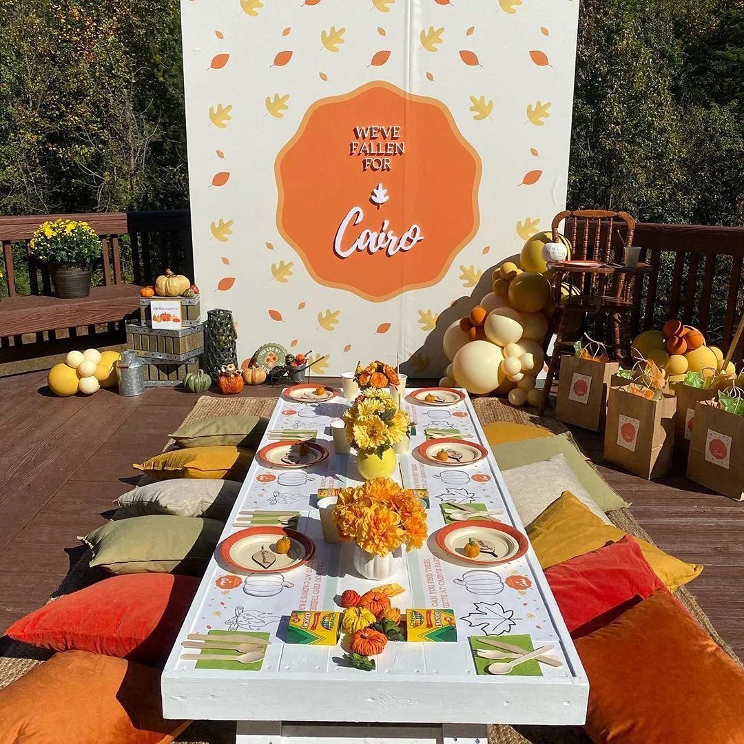 Fallen For You Theme fall birthday party ideas