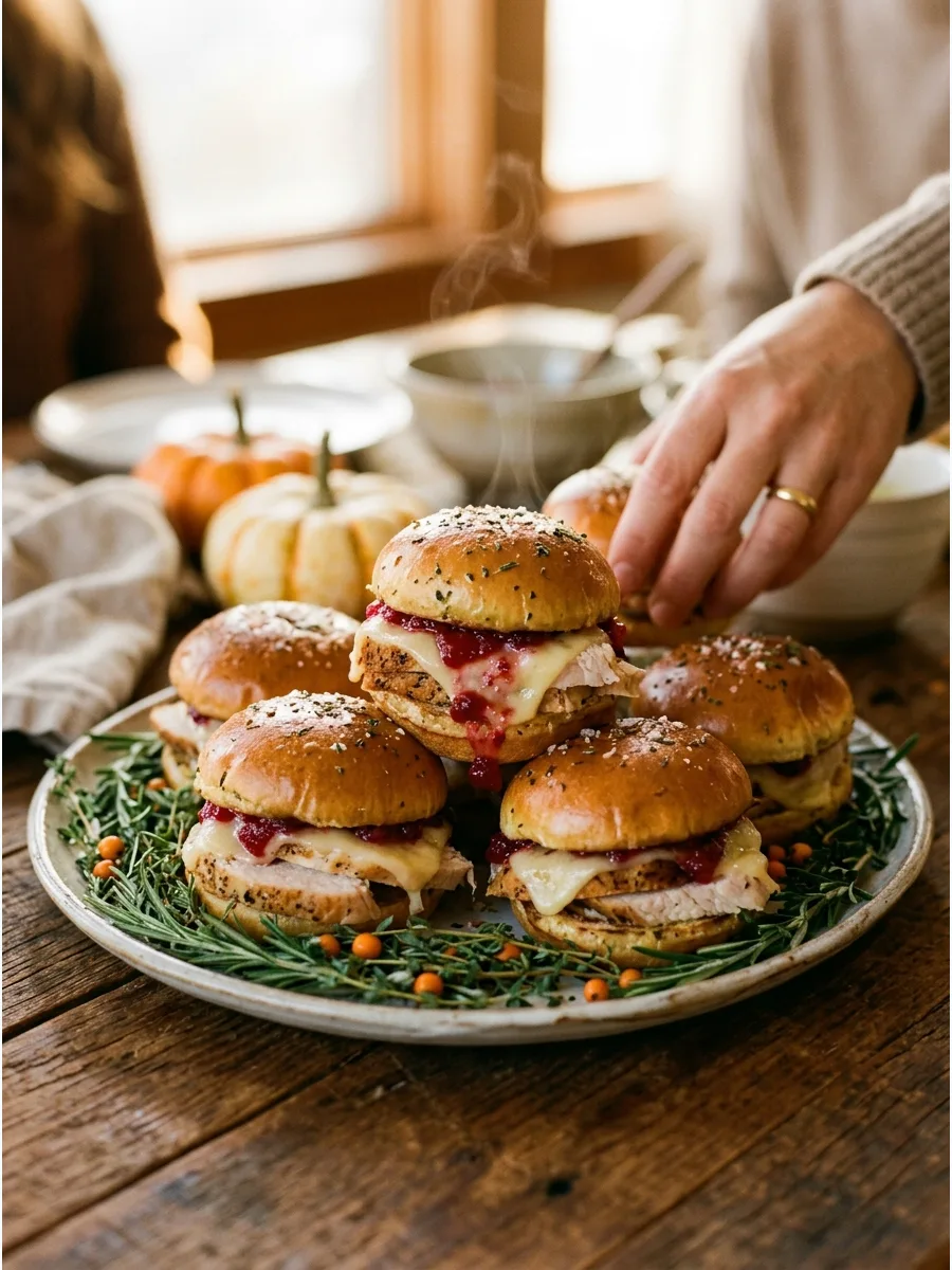 18. Turkey Cranberry Sliders
