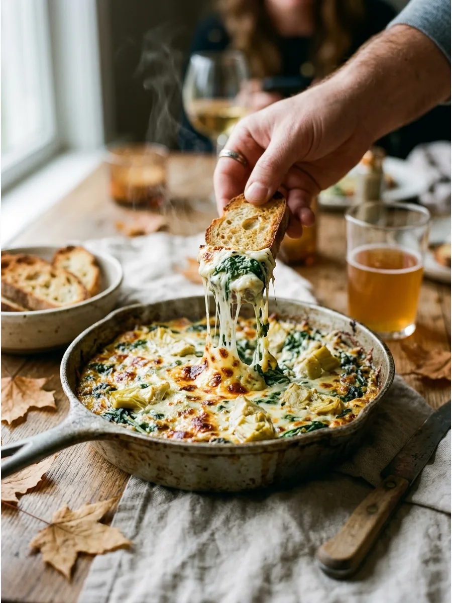 24. Hot Spinach Artichoke Dip