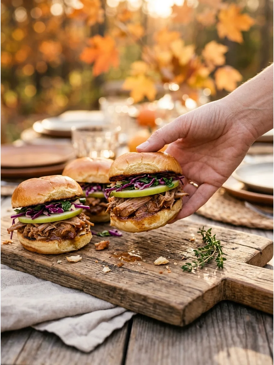 25. Apple Pork Sliders