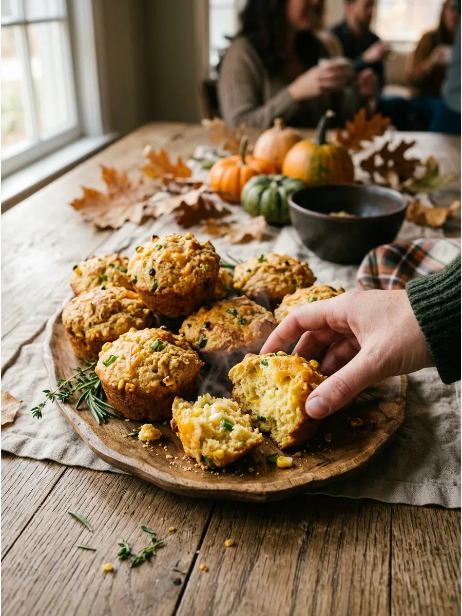 31. Savory Cornbread Muffins
