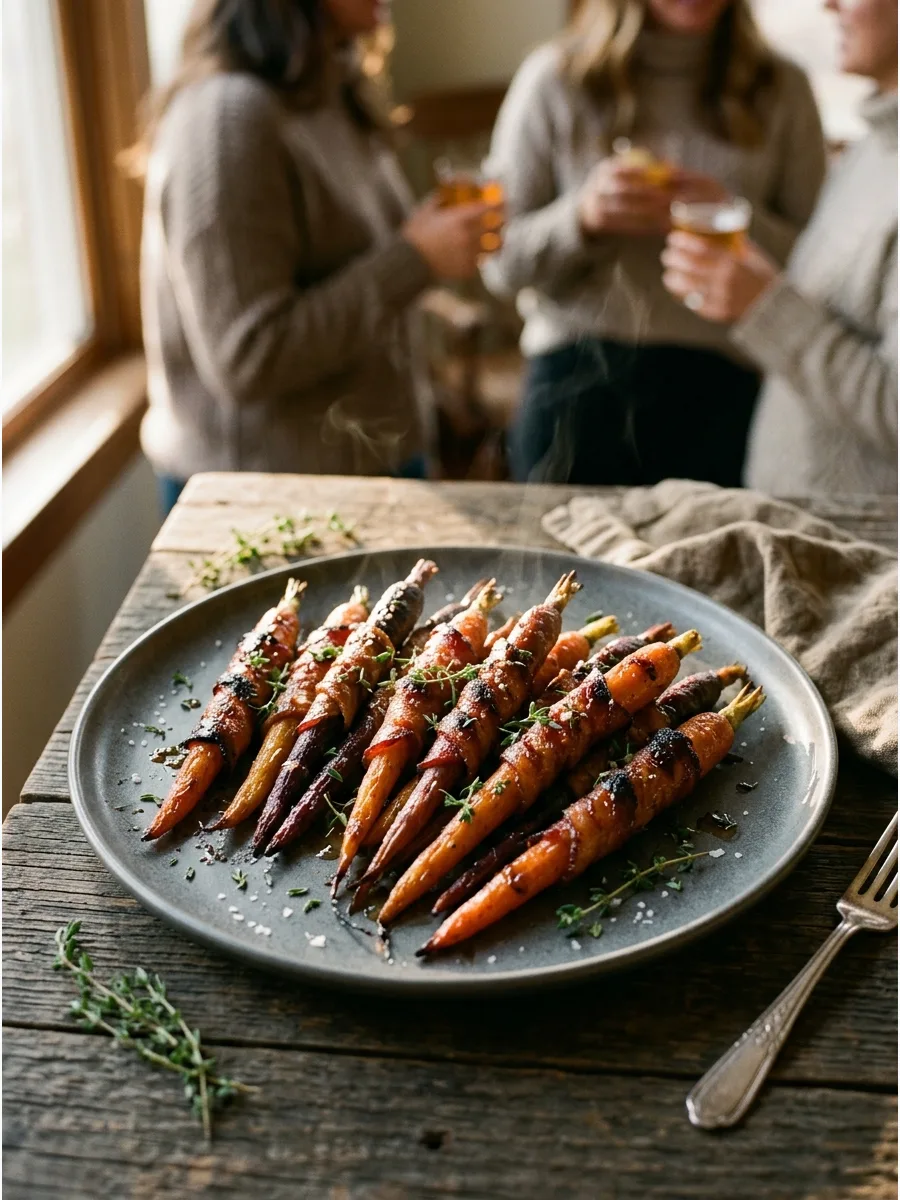 34. Maple Bacon Carrots