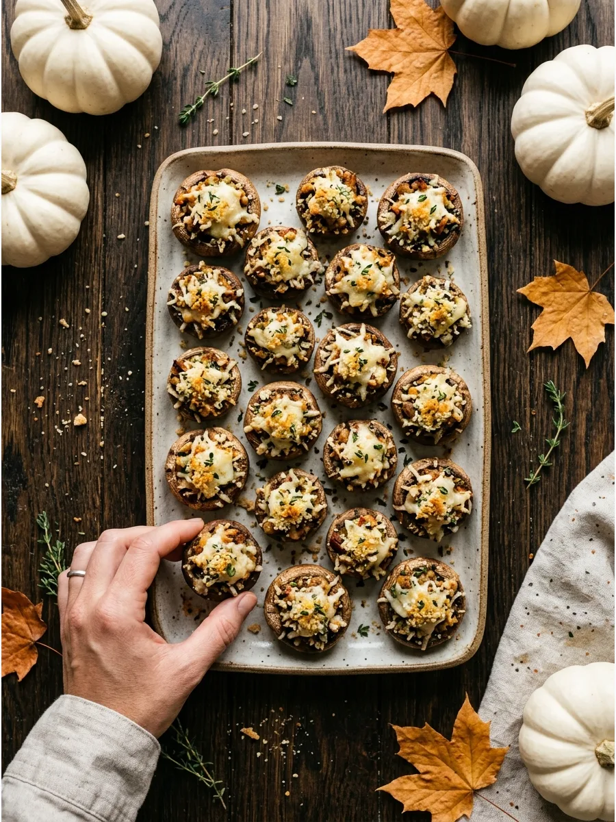 43. Stuffed Mushrooms