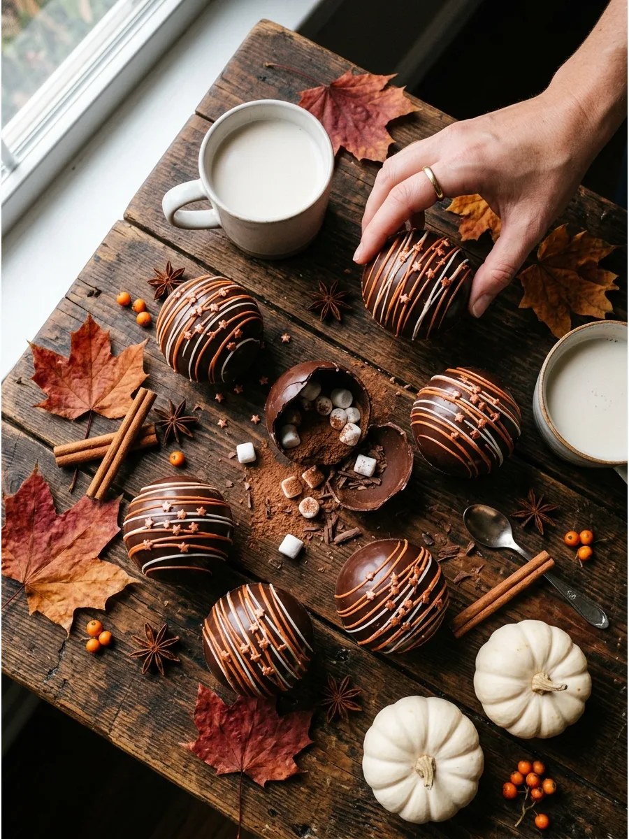 52. Hot Cocoa Bombs