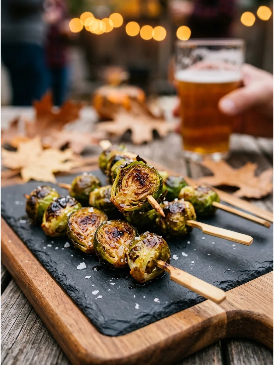 6. Roasted Brussels Sprout Skewers