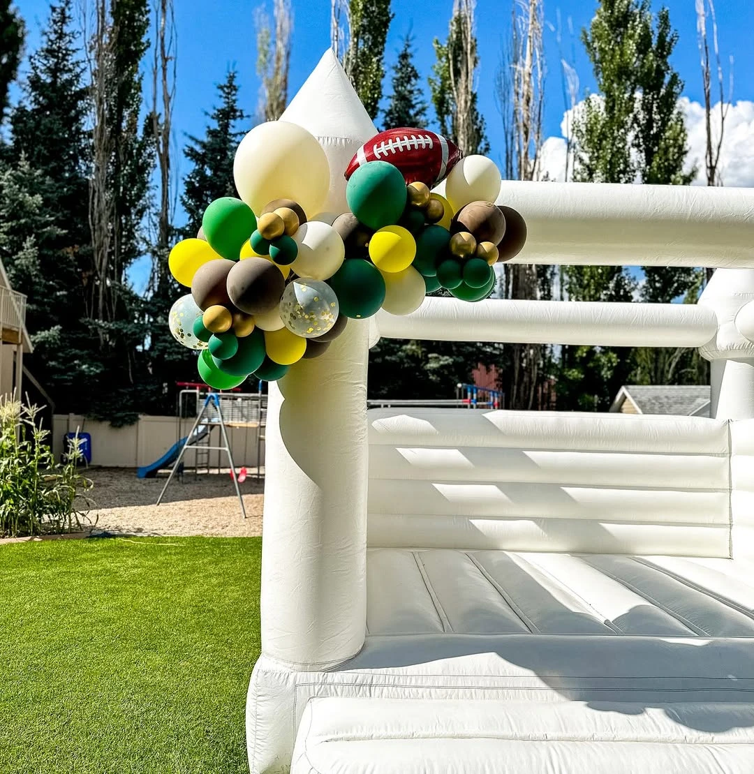 White Stadium Play Zone first year down football birthday