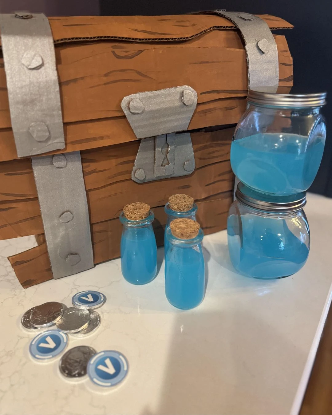 Shield Potion Refreshment Bar fortnite birthday party ideas