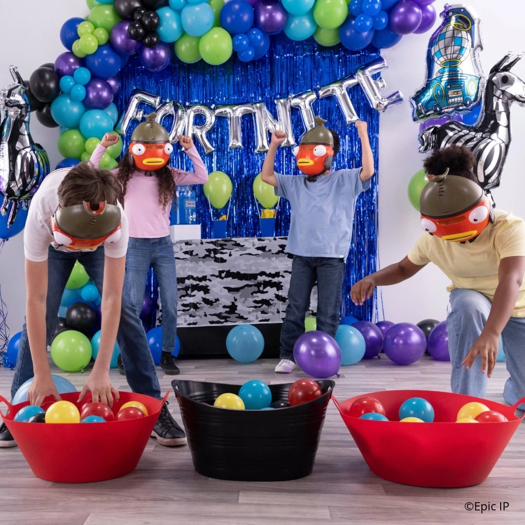 Character Mask Loot Race fortnite birthday party ideas