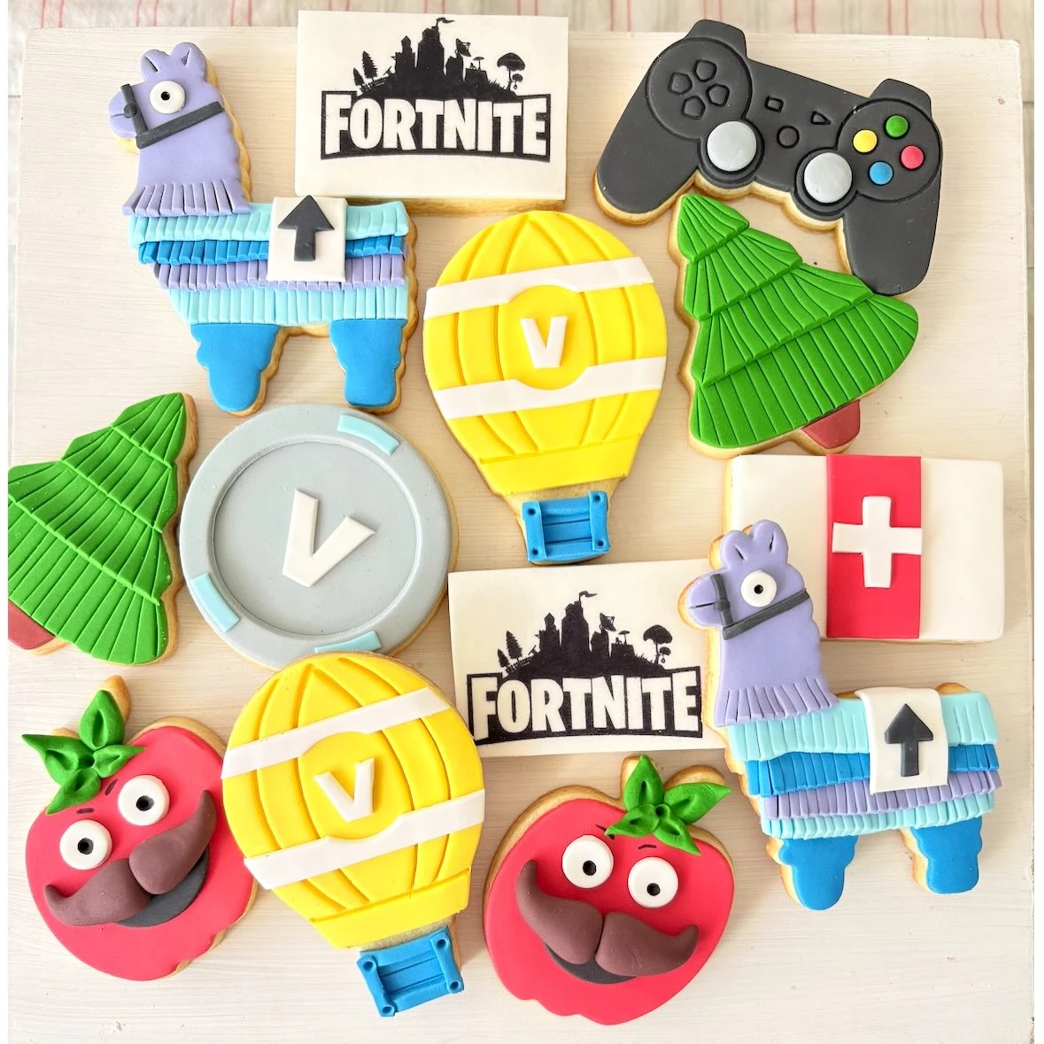 Loot-Themed Dessert Station Setup fortnite birthday party ideas