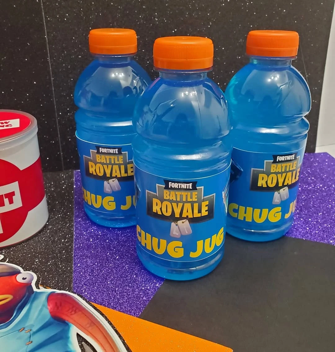 Consumable Power-Up Station fortnite birthday party ideas