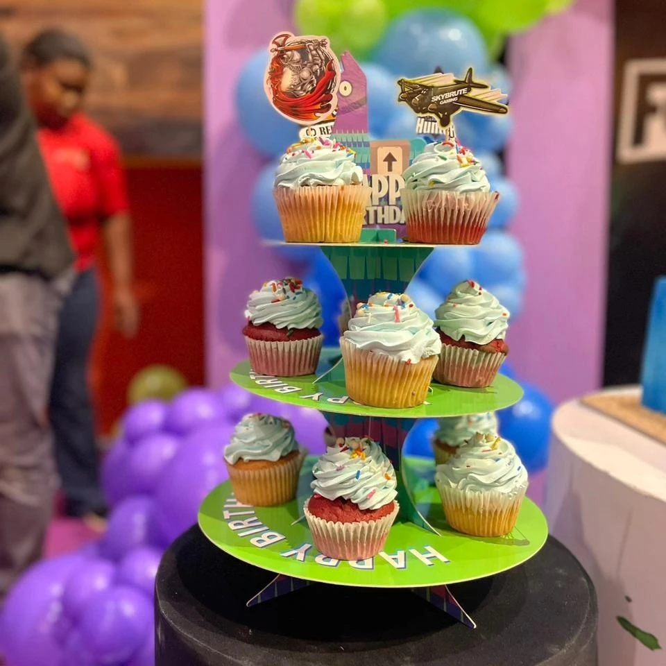 Llama Stand Cupcake Display fortnite birthday party ideas