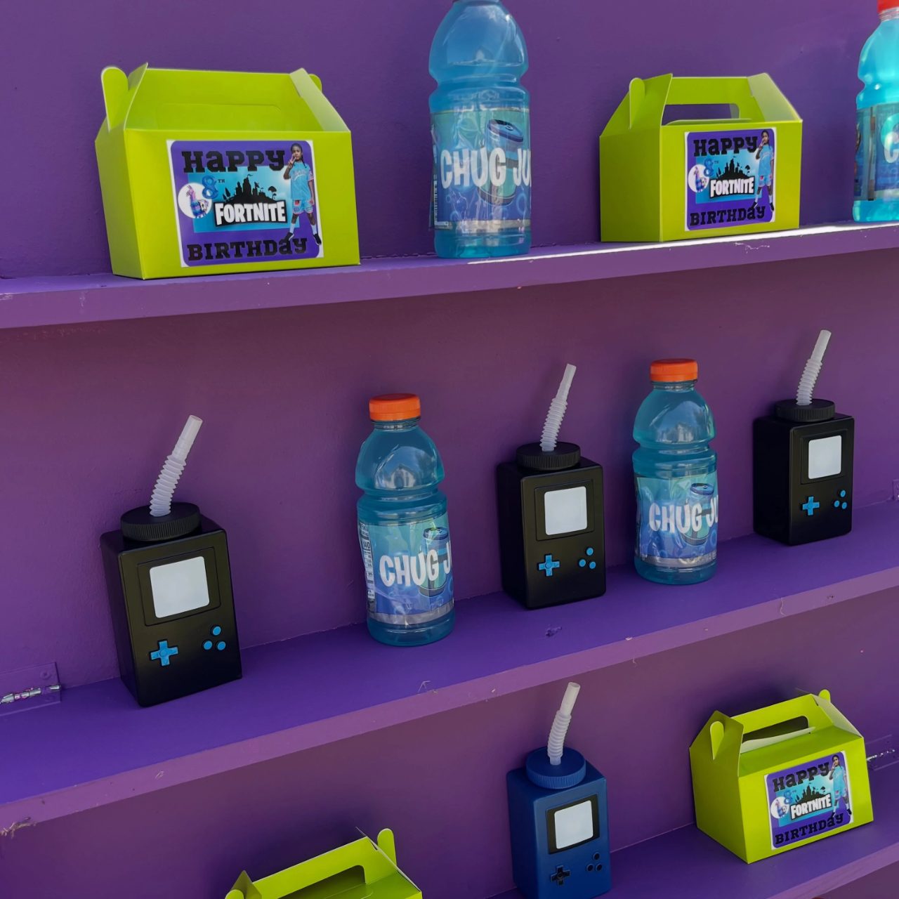 Tiered Inventory Refreshment Wall fortnite birthday party ideas