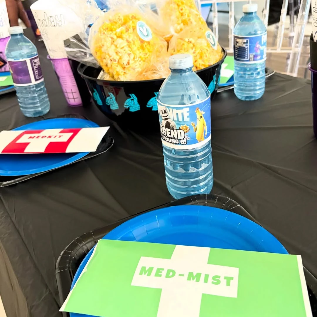 Medkit Table Settings fortnite birthday party ideas