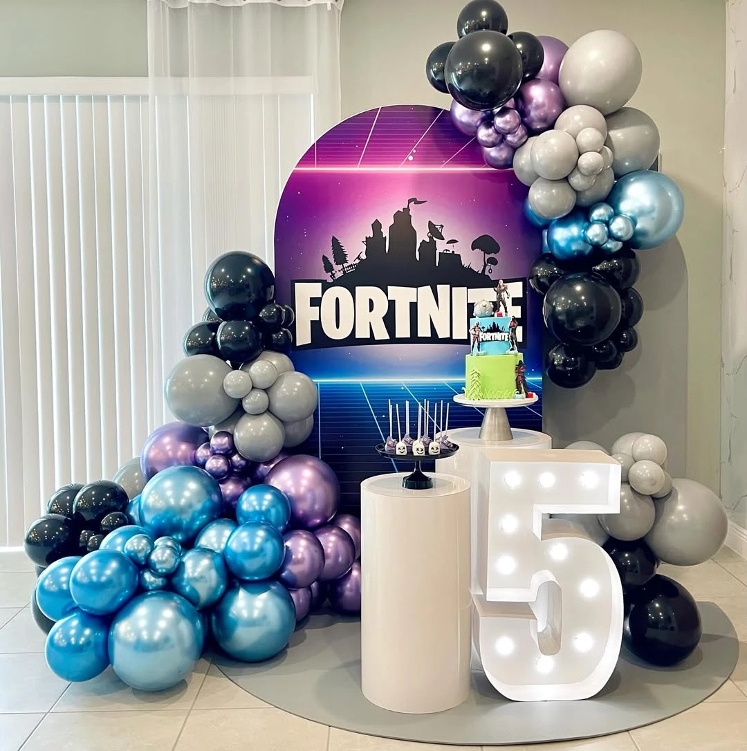 Tiered Pedestal Treat Display fortnite birthday party ideas