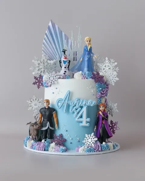 Ombre Base Character Display frozen birthday cake