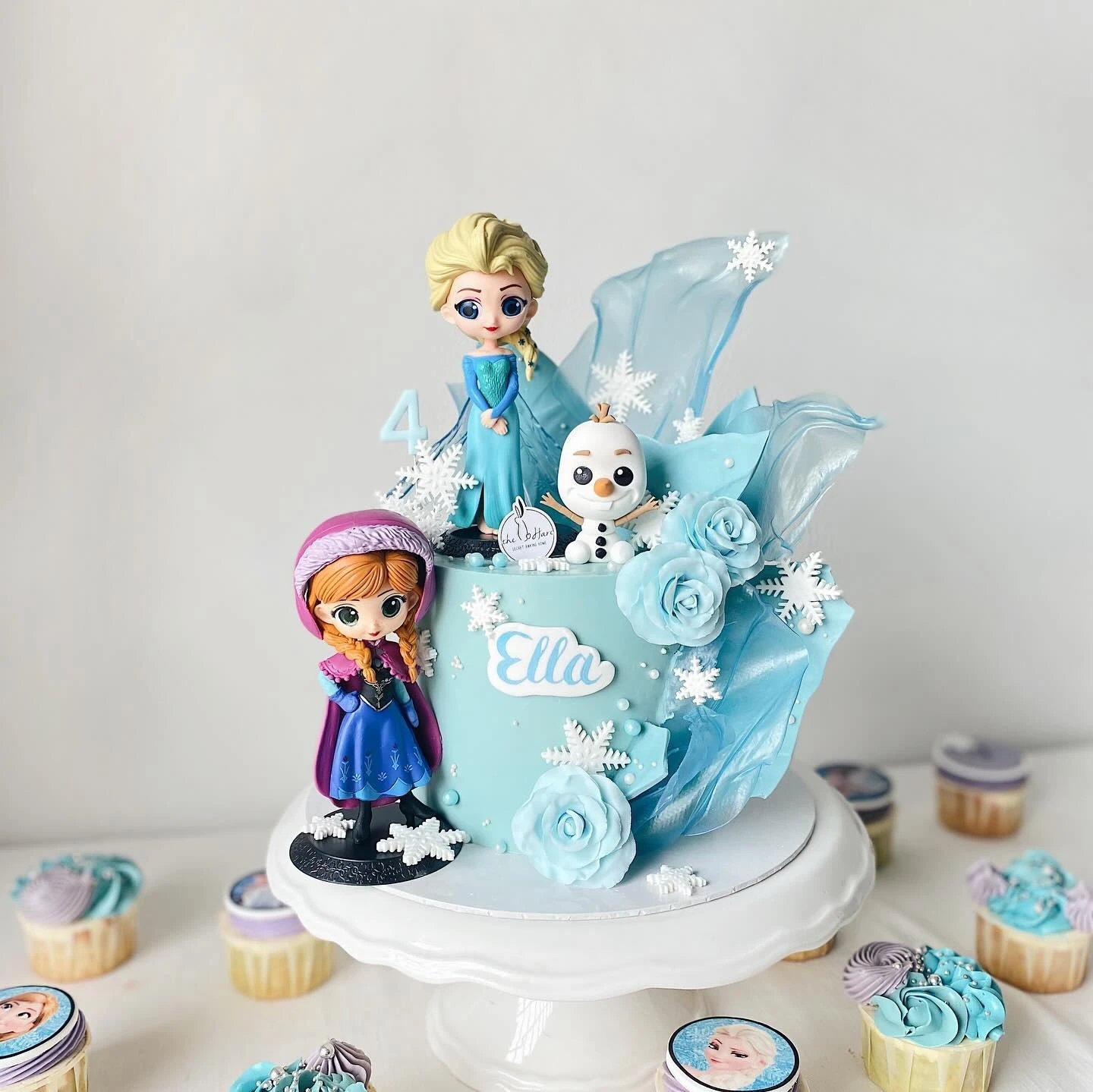 Crystalline Ice Sails frozen birthday cake