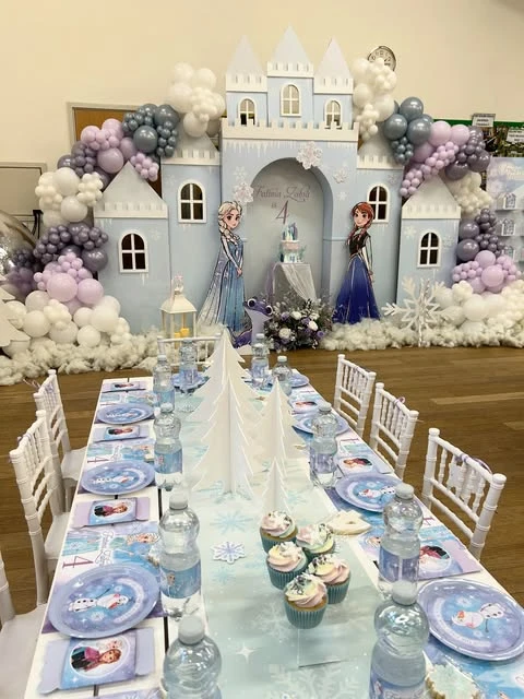 Arendelle Castle Scene frozen birthday party ideas