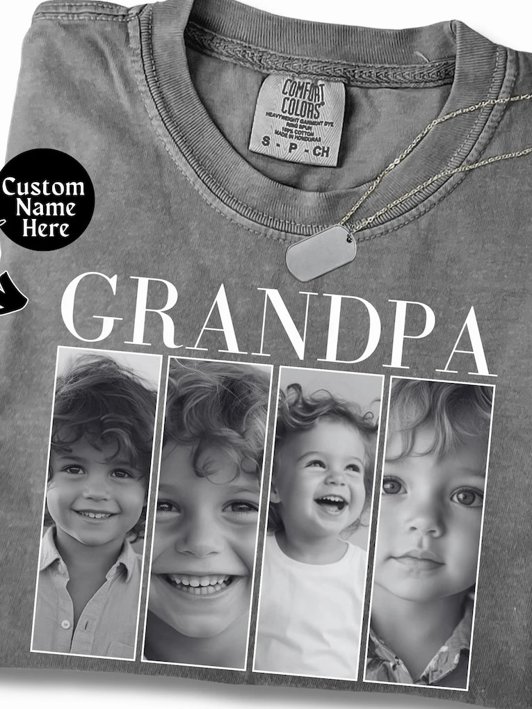 Grandkid Portrait Collages grandpa fathers day gifts from kids