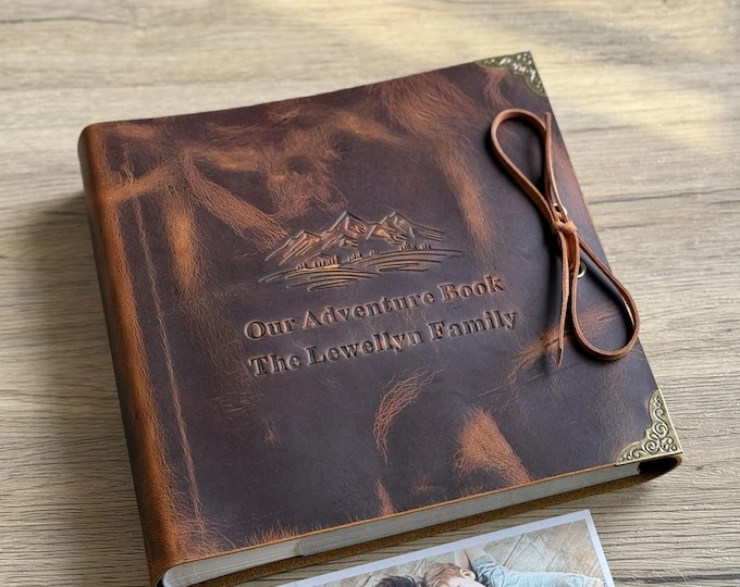 Leather-Bound Adventure Journals grandpa fathers day gifts from kids