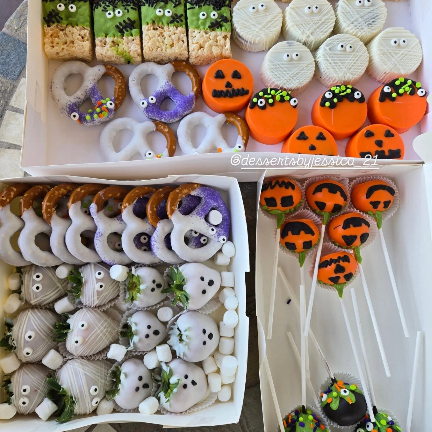 Dipped Halloween Character Treats halloween birthday party for kids