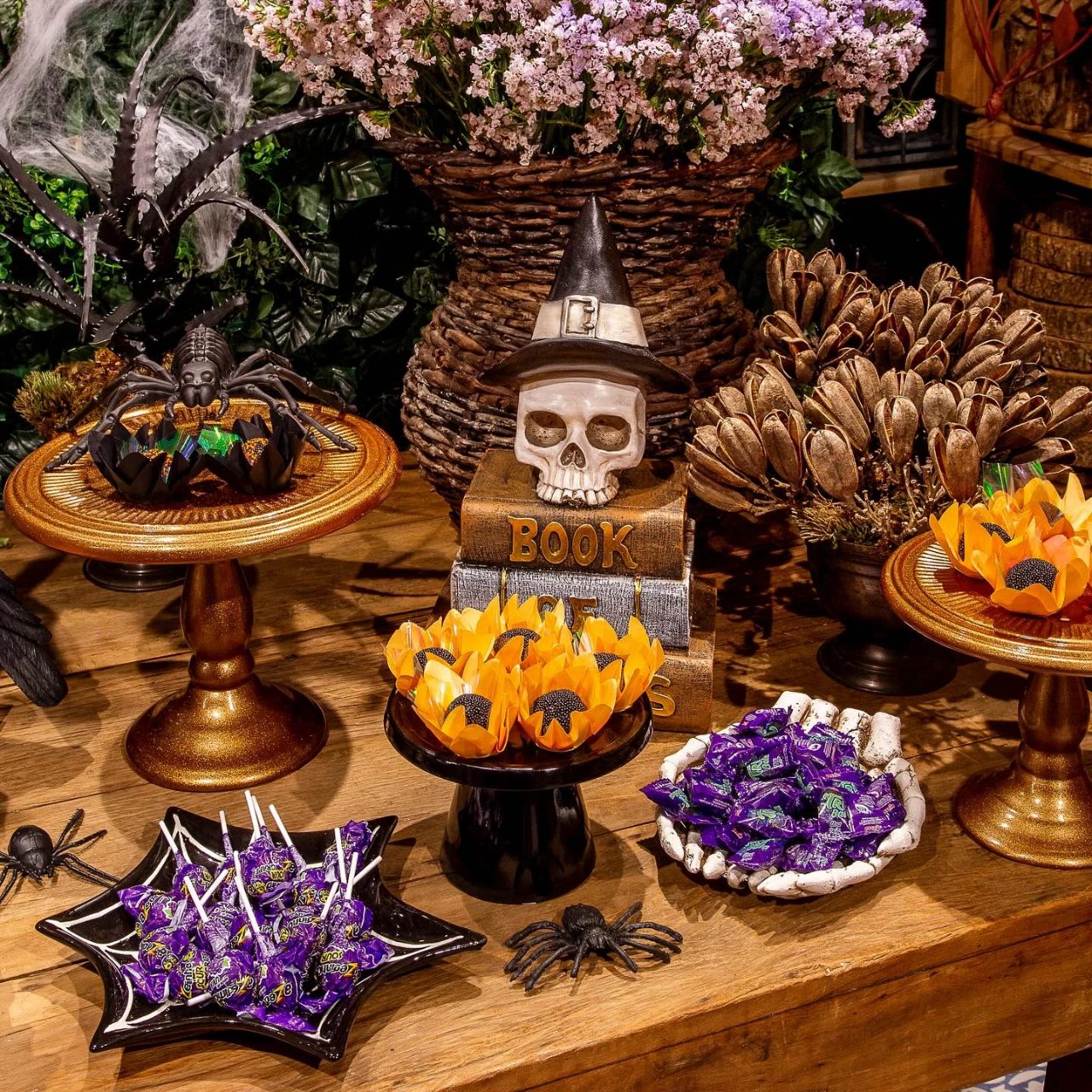 Layered Spooky Candy Buffet halloween birthday party for kids