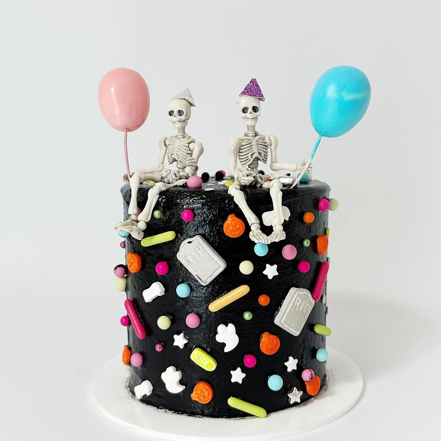 Skeleton Birthday Bash Cake halloween birthday party for kids