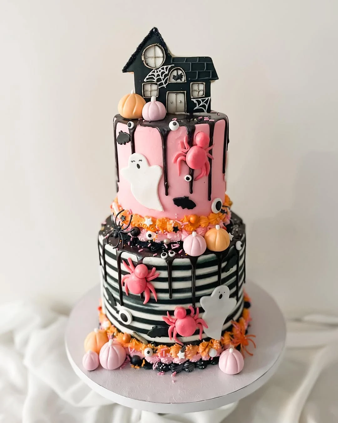 Dripping Haunted House Cake halloween birthday party for kids
