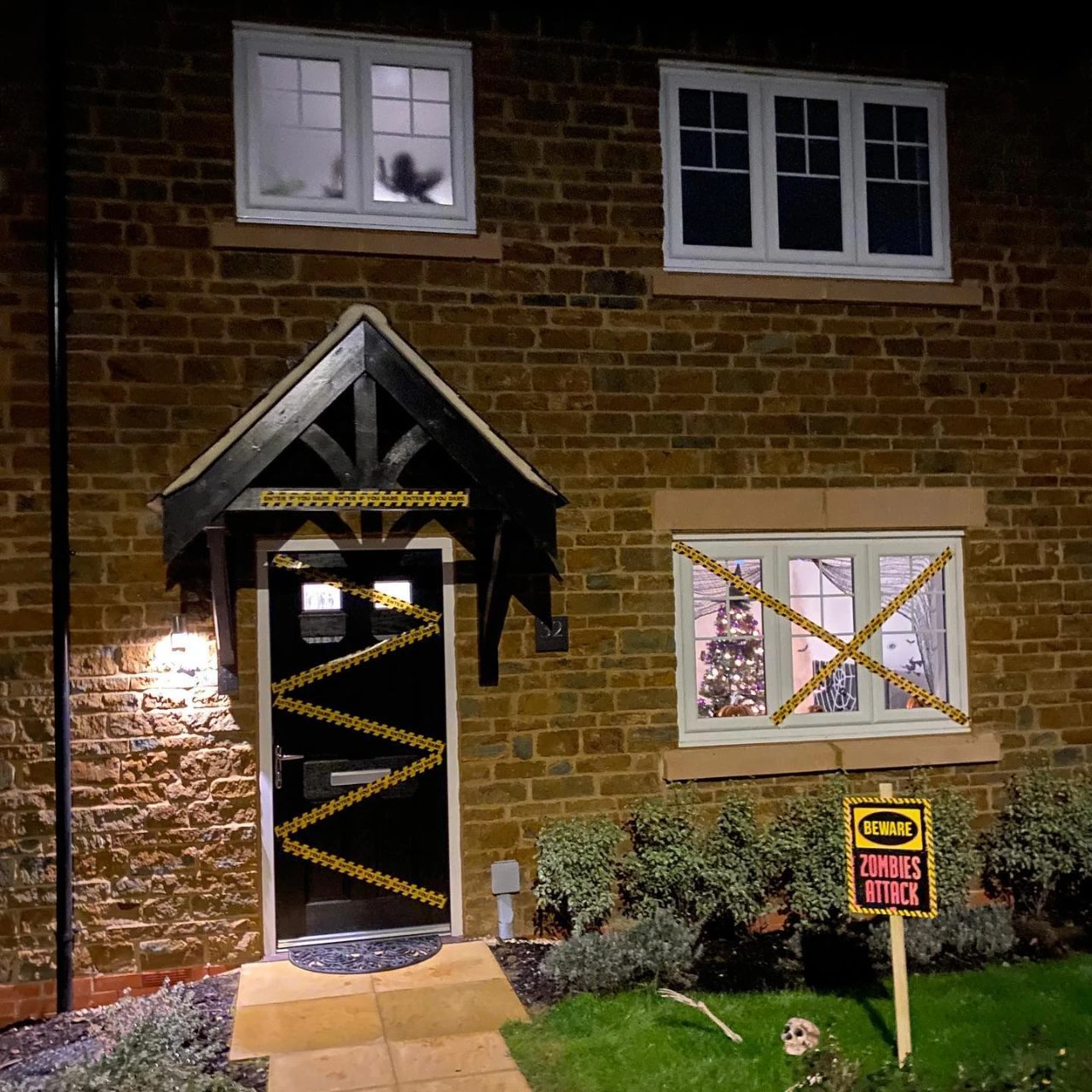 Quarantine Zone Curb Appeal halloween house party