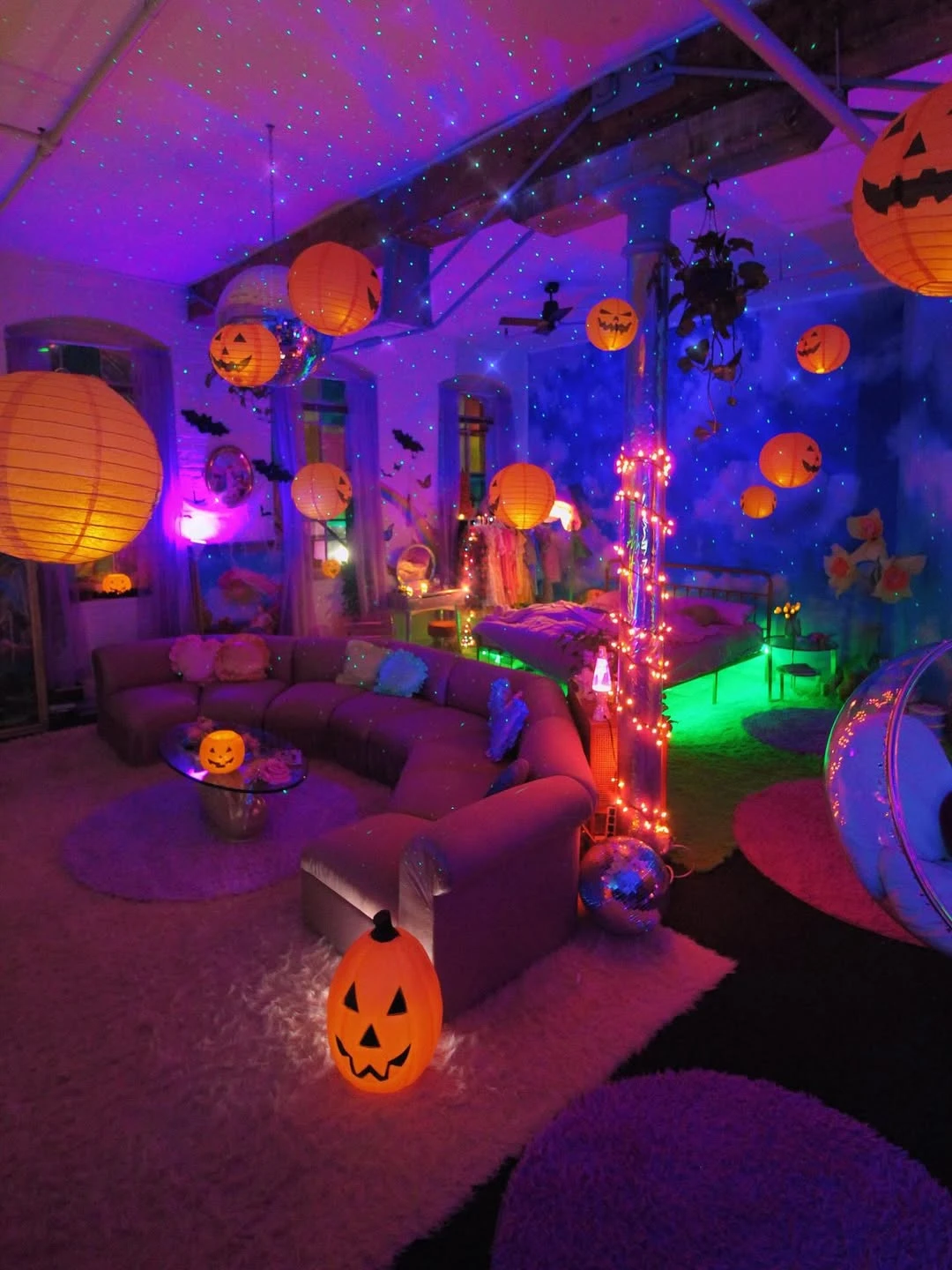 Neon Galaxy Lounge Lighting halloween house party