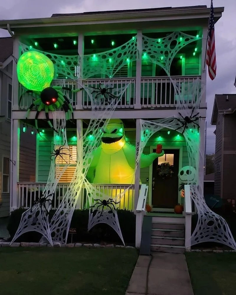 Radioactive Porch Glow halloween house party