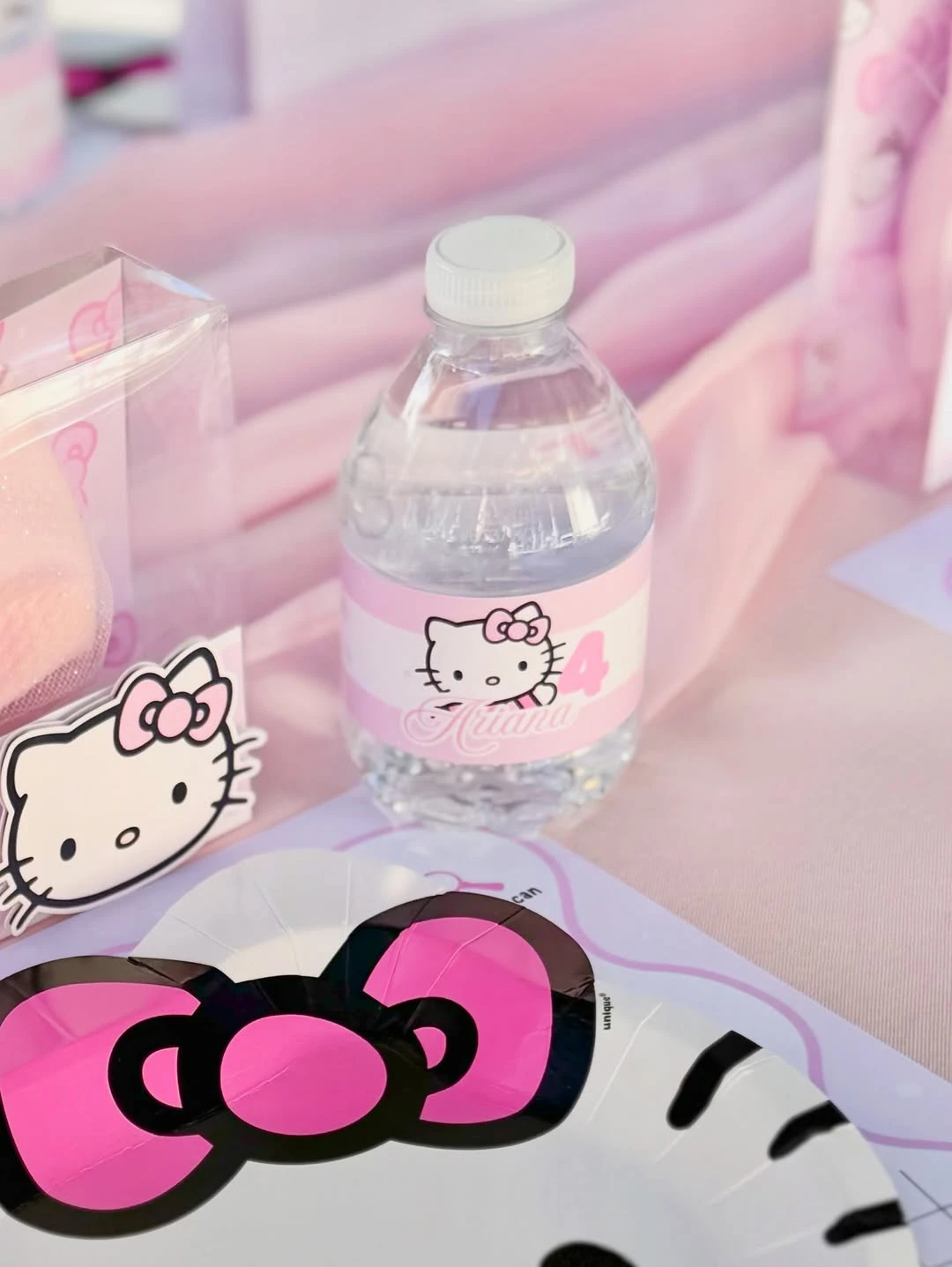 Coordinated Place Settings hello kitty birthday party ideas