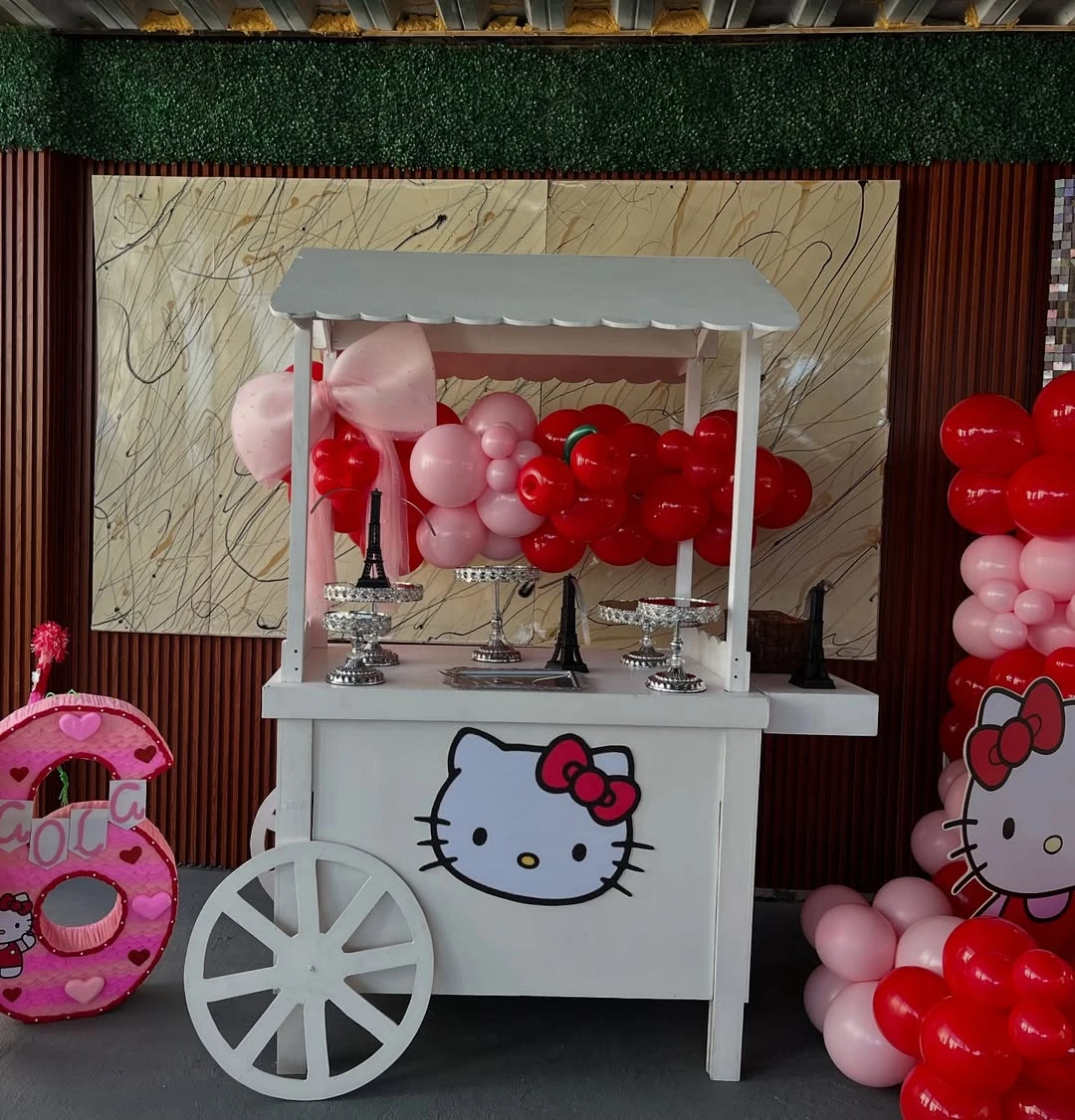Mobile Treat Cart hello kitty birthday party ideas