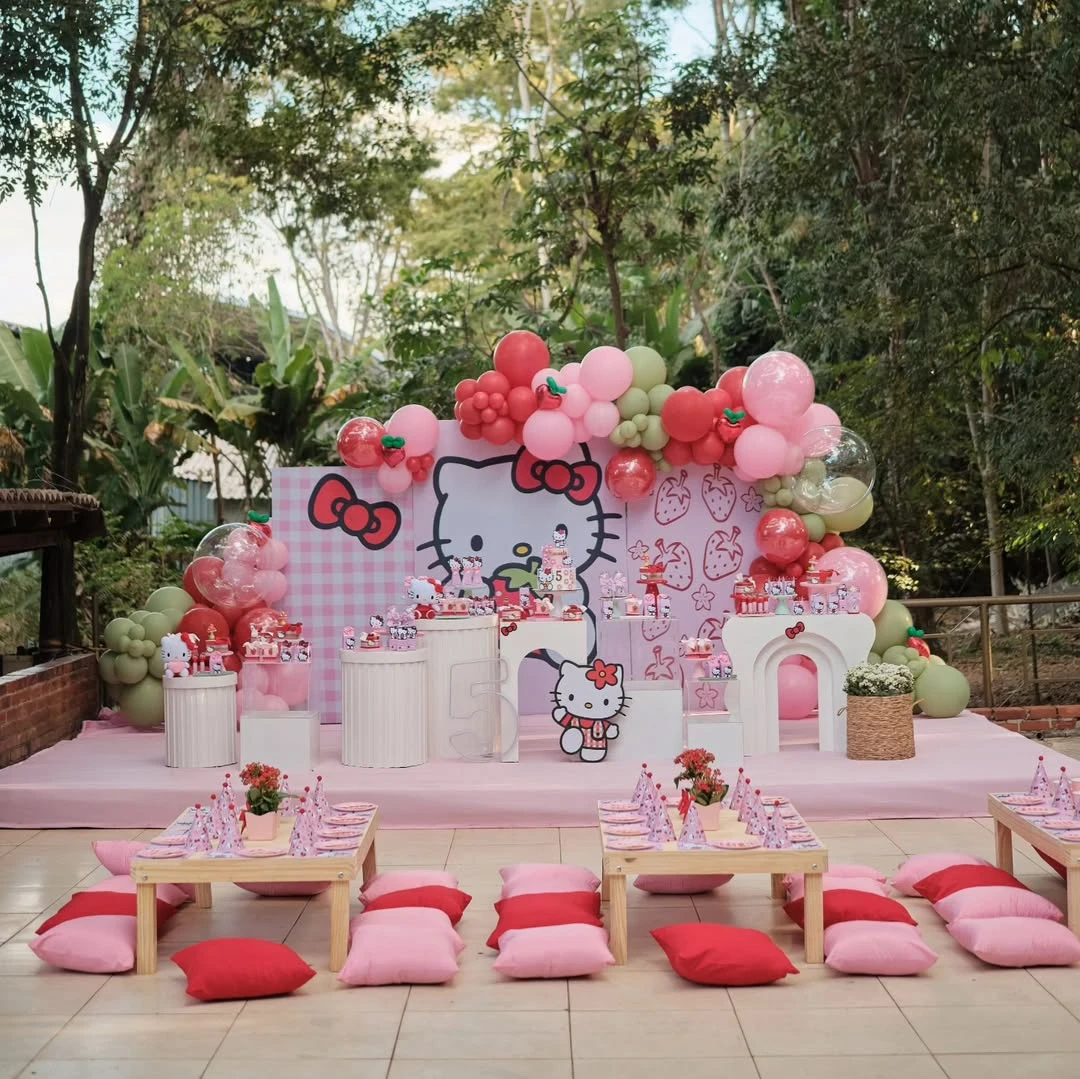 Garden Picnic Seating hello kitty birthday party ideas