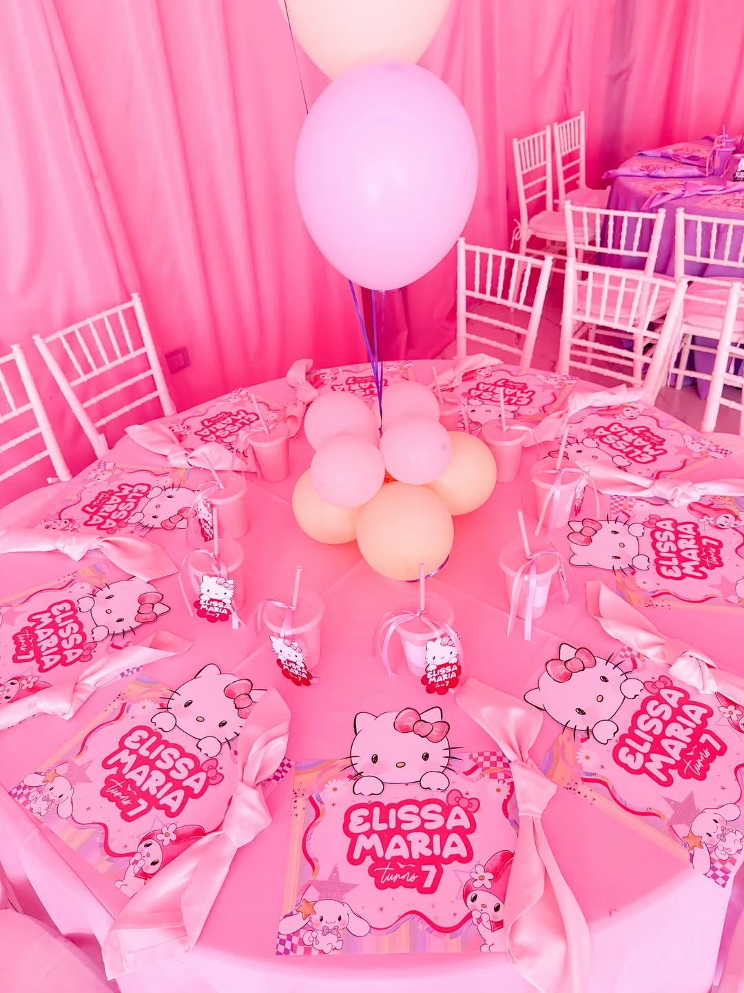 Personalized Sanrio Table Mats hello kitty birthday party ideas
