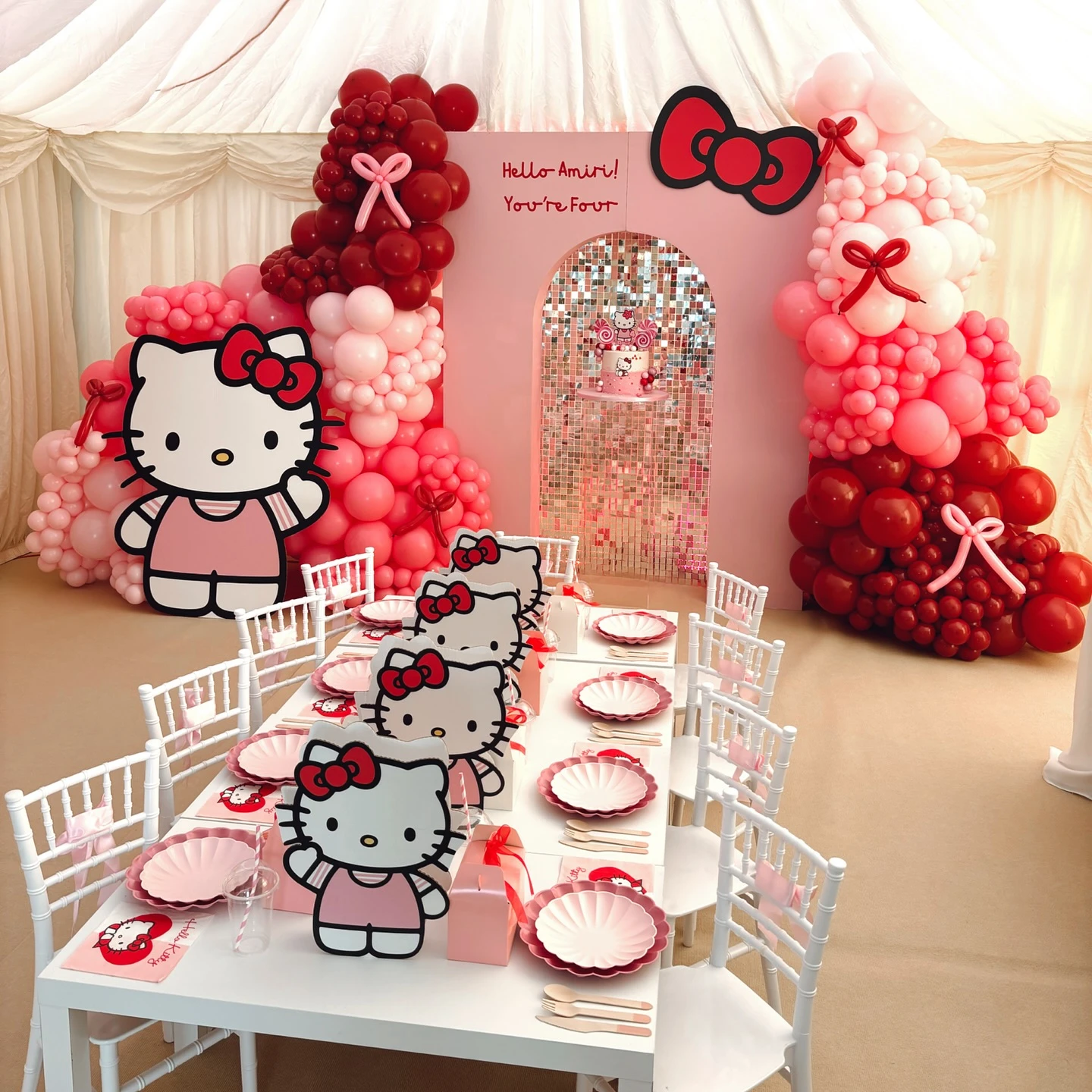 Themed Celebration Layout hello kitty birthday party ideas