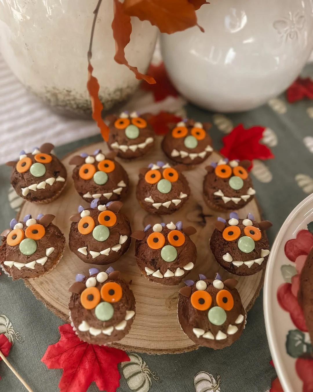 Friendly Monster Cupcakes kids halloween party