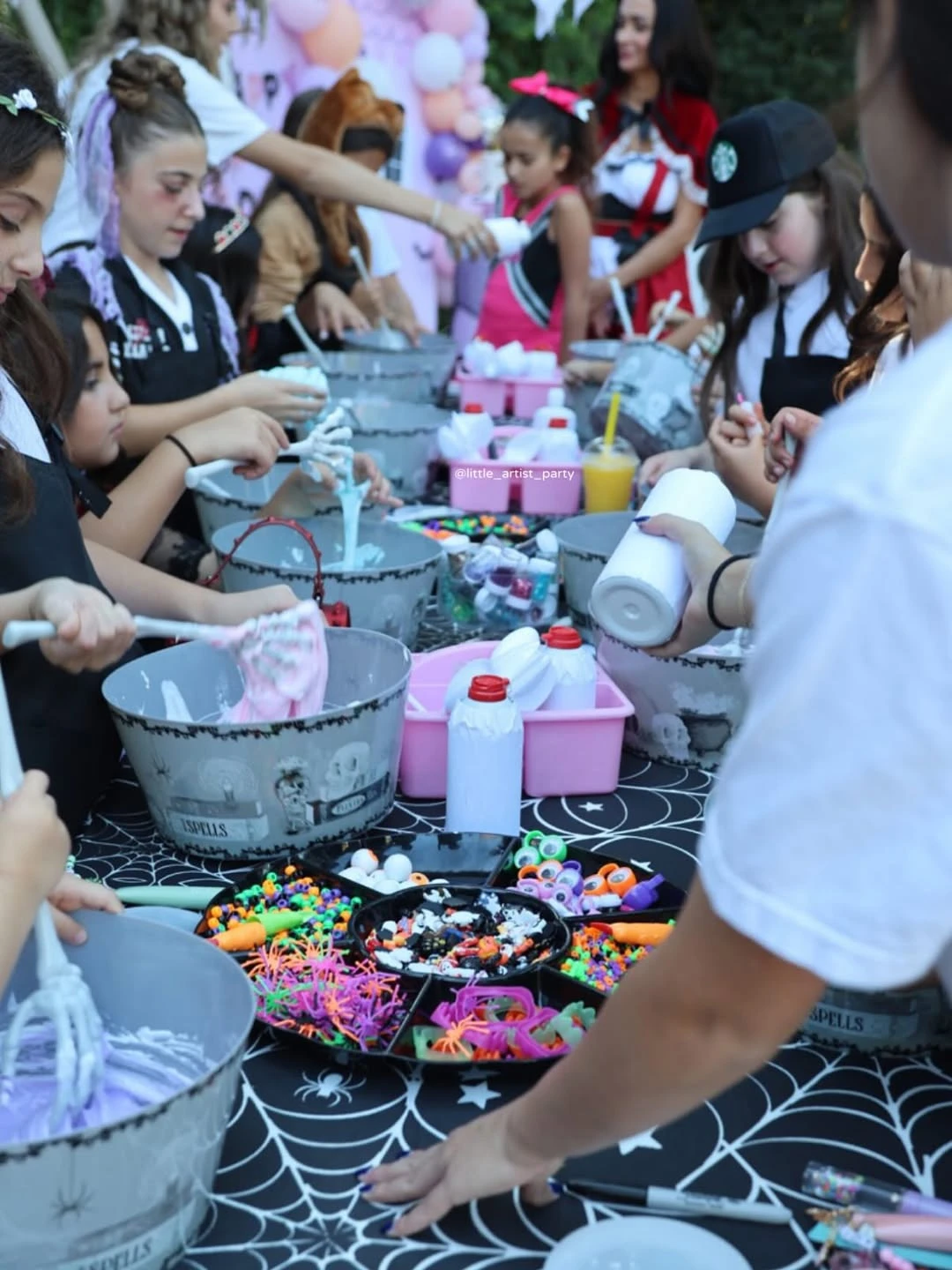 Spooky Slime Craft Station kids halloween party